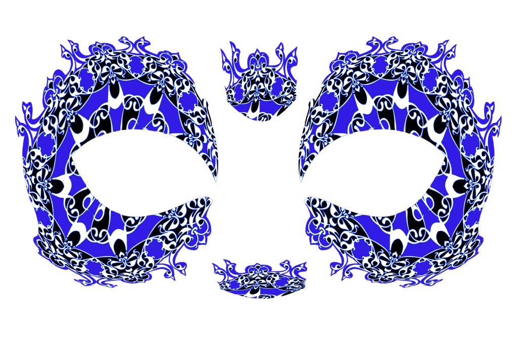 Royal Rage Masquerade Mask Temporary Tattoo Masque Rage Temporary Tattoo Masquerade Masks