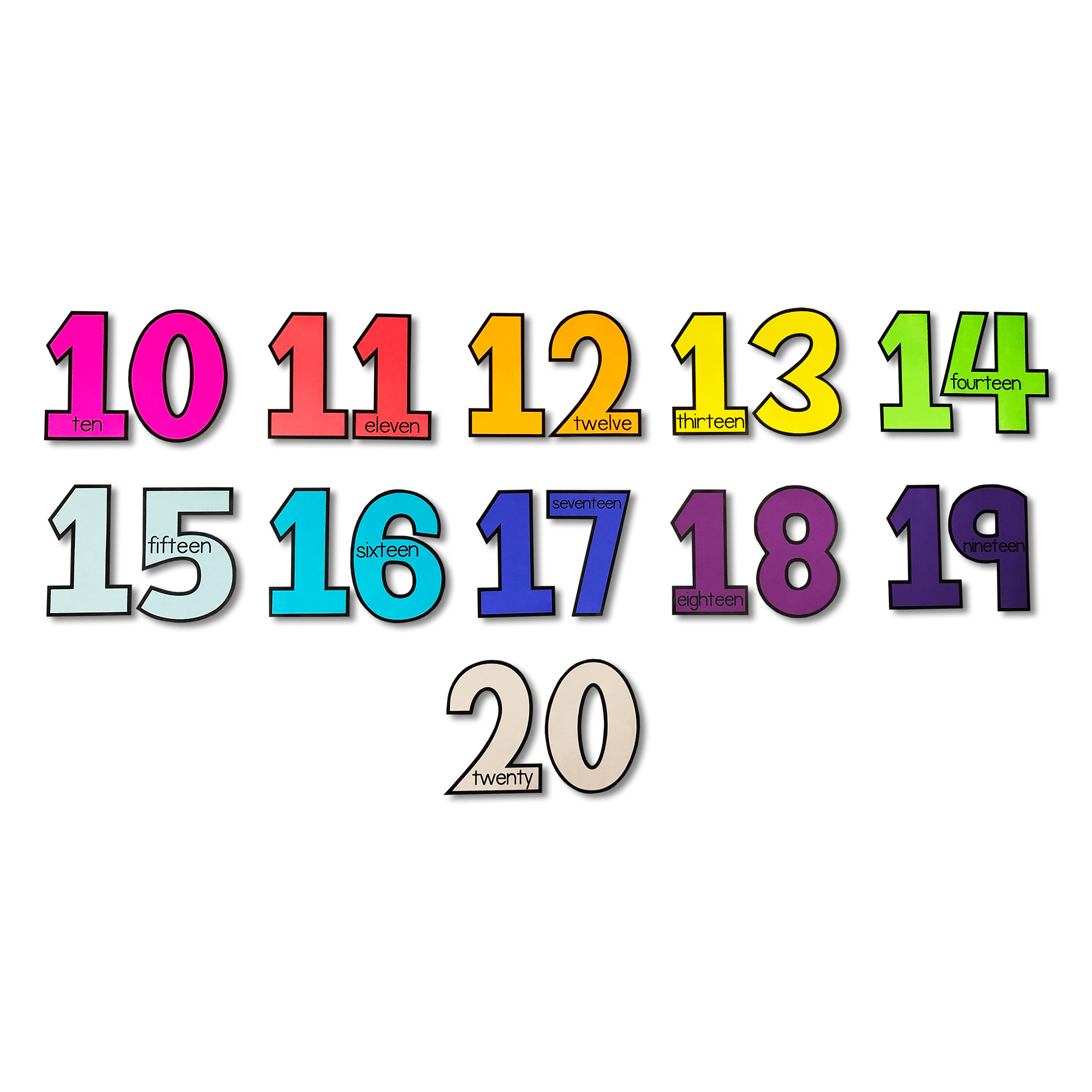 My Math Resources - Numbers 1-20 Posters
