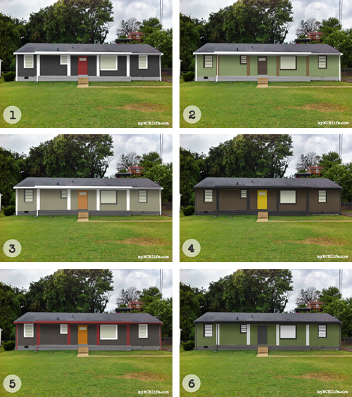 Painting the exterior of your house is an important occasion for the homeowner. Help Us Pick A Paint Color For This Brick Ranch Mymcmlife Com