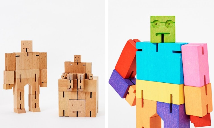 Adorable Cubebot Da Un Giro A Los Tradicionales Juguetes De Madera