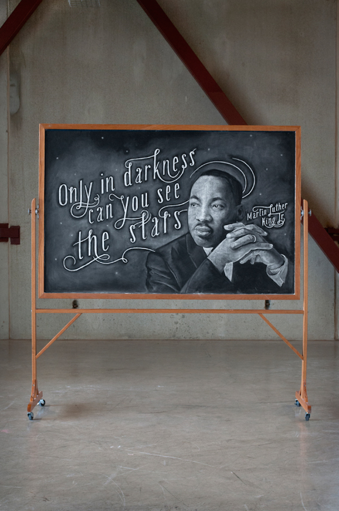 How to paint like a pro. Anonymous Student Duo Illustrate Motivational Quotes With Amazing Chalkboard Art