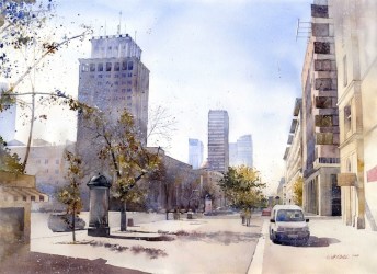 watercolor street scenes grzegorz archive