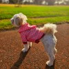 Trendy Designer Dog Hoodie Jacket Pink