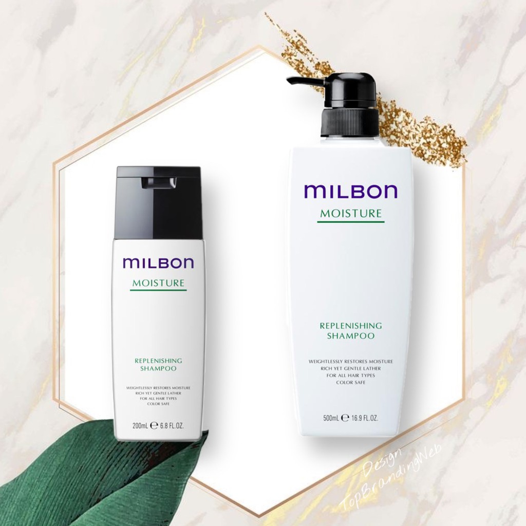 Dầu gội milbon moisture dưỡng ẩm cho tóc uốn duỗi 200ml