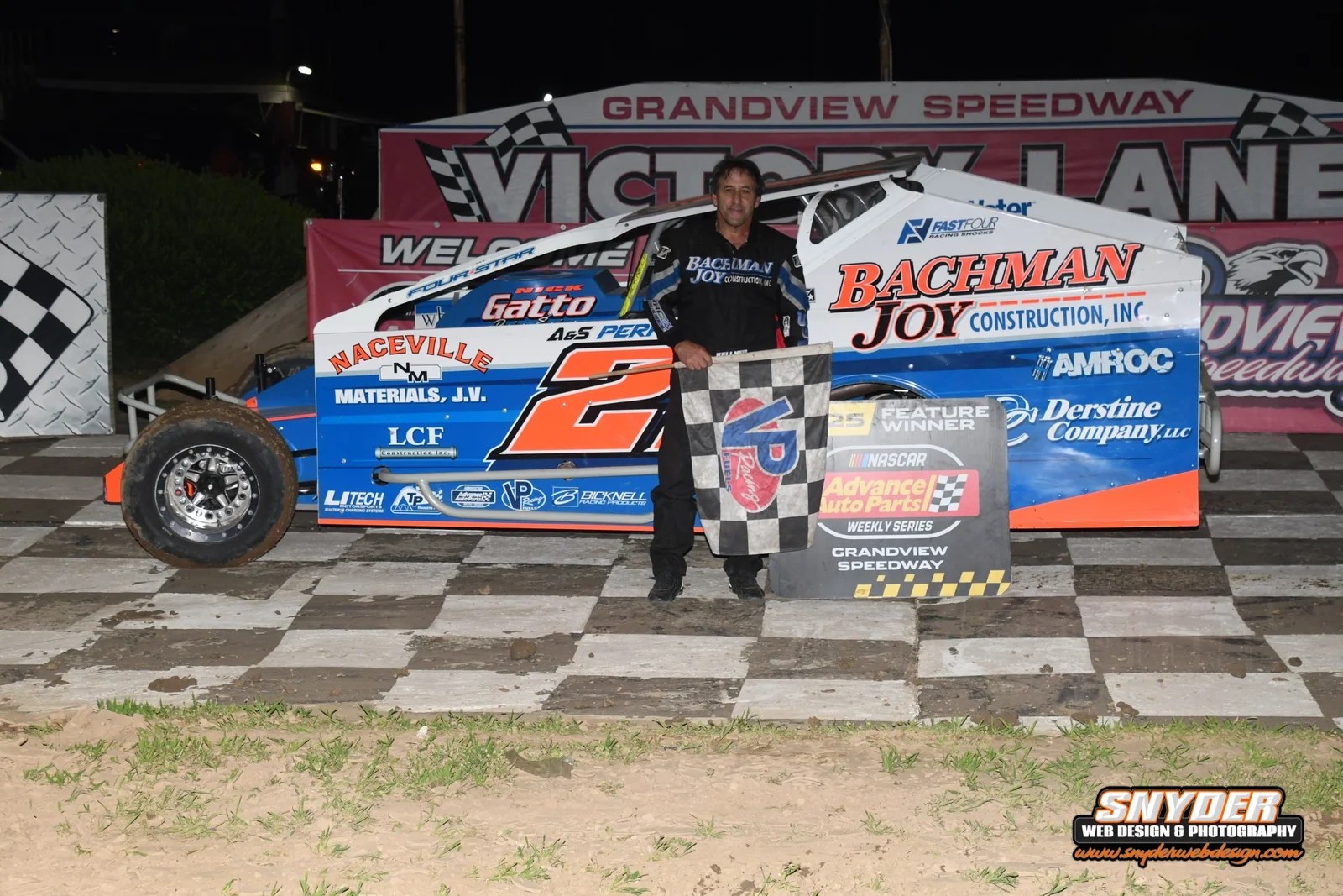 FROM RETIREMENT TO VICTORY LANE – JON KELLNER’S RETURN TO RACING COMPLETE WITH GRANDVIEW SPEEDWAY T.P. TRAILER NASCAR MODIFIED WIN ON SATURDAY NIGHT – HIS 17th CAREER MODIFIED SCORE