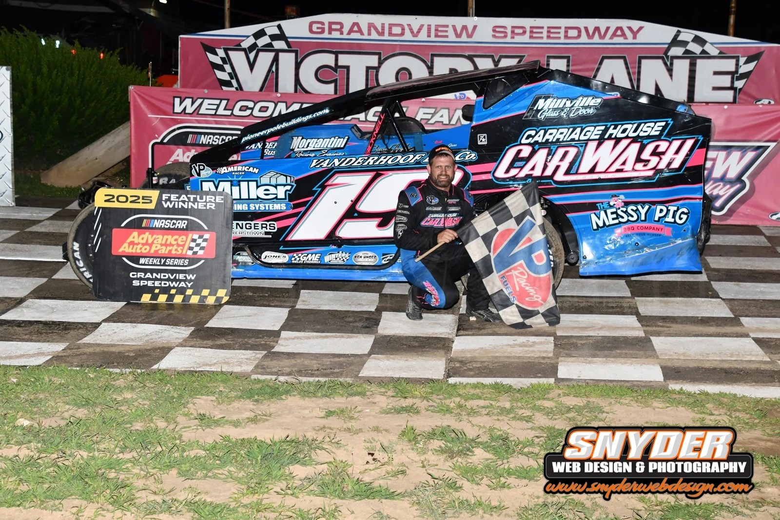 JARED UMBENHAUER WINS BATTLE WITH EDDIE STRADA TO SCORE FIRST GRANDVIEW SPEEDWAY NASCAR MODIFIED WIN OF THE SEASON