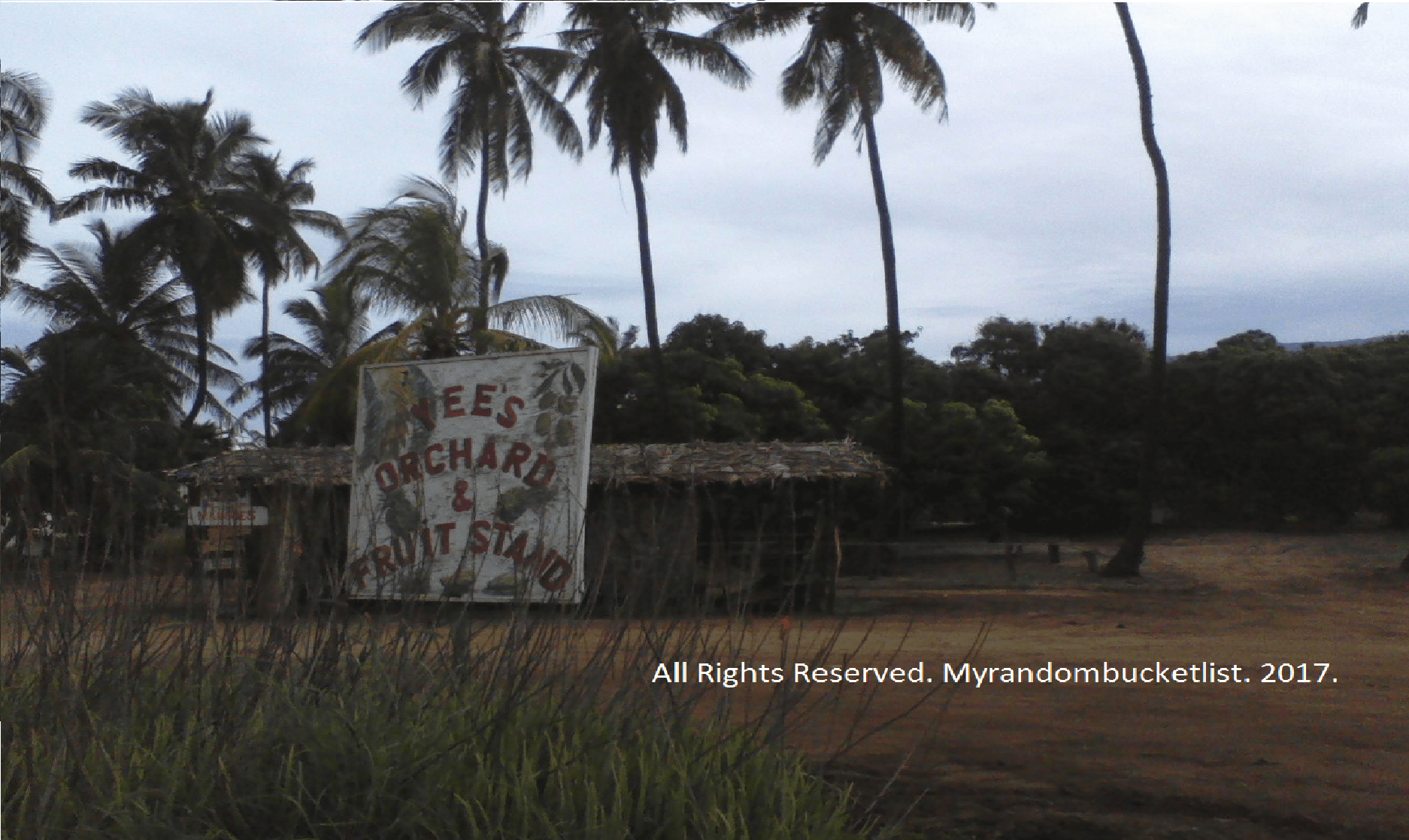 Hawaii 5-0 a roadside stand with peacock guards