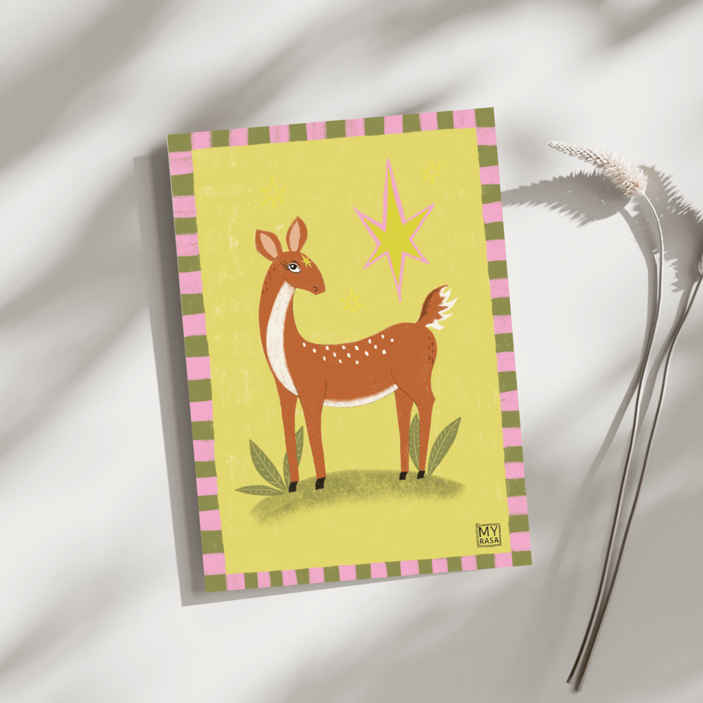 Postkarte "Deer"