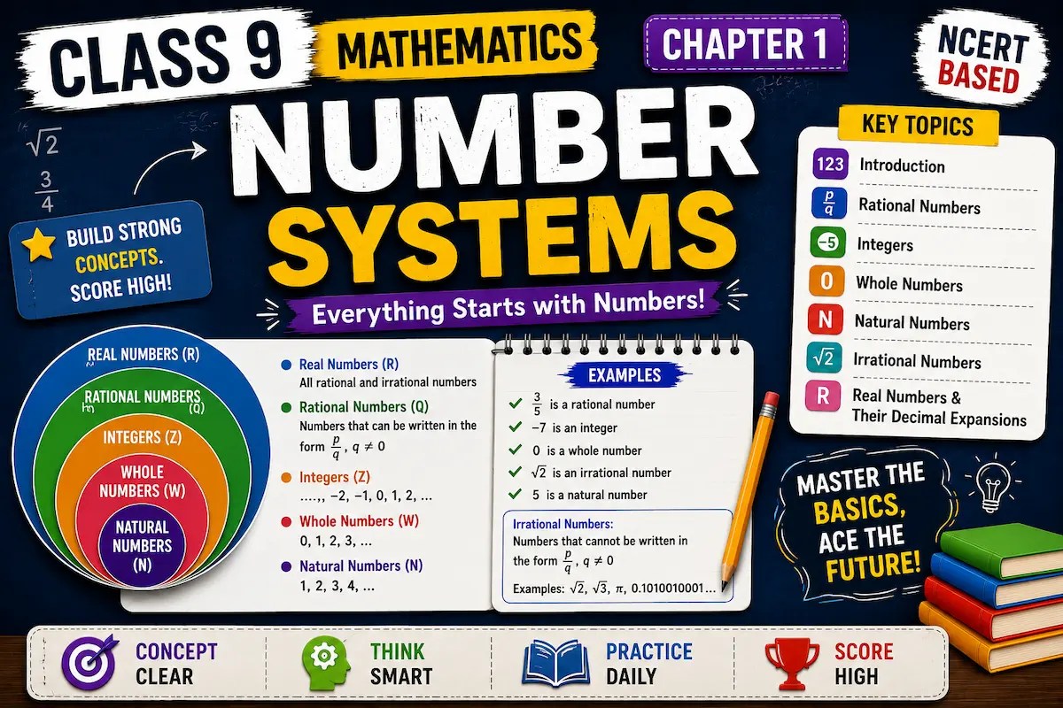 Class 9 Maths Chapter 1 Number Systems myschoolstudy.com