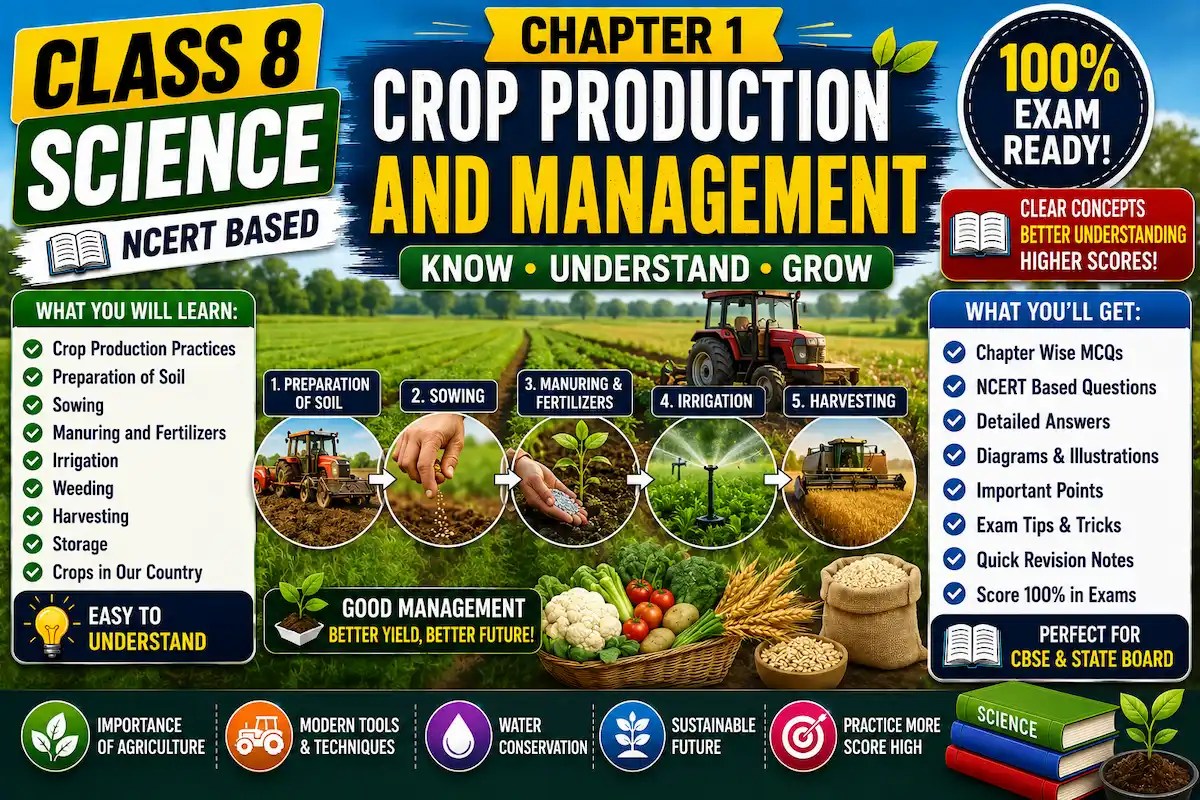 Class 8 Science Chapter 1 Crop Production and Management myschoolstudy.com