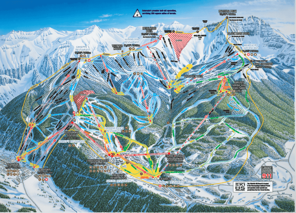 Telluride Mountain Village Trail Map At Amelie Coxen Blog Telluride Ski Resort Trail Map 1024x737 