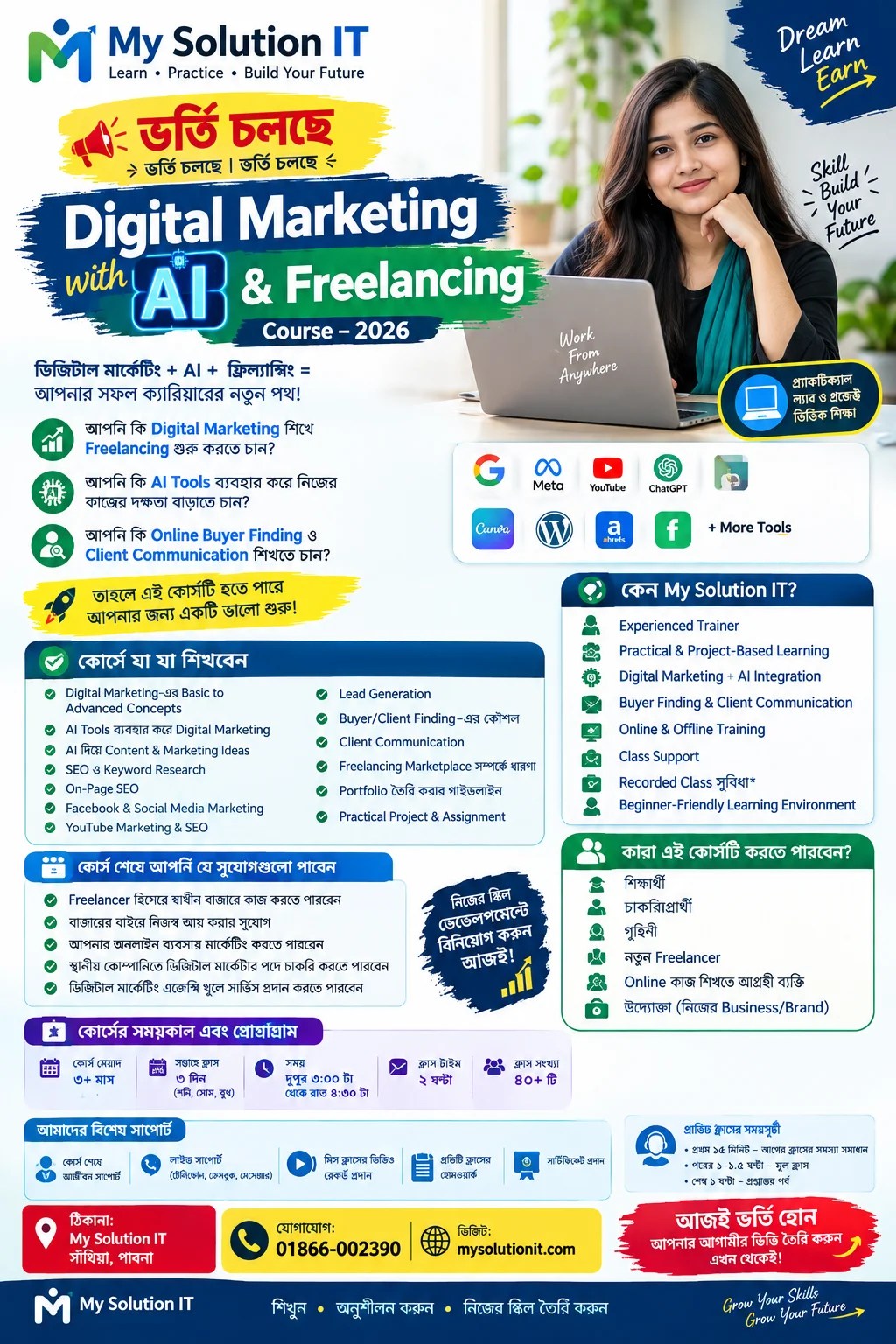 Digital Marketing with AI & Freelancing Course