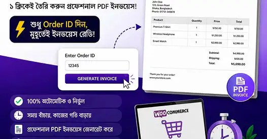 WooCommerce Powerful Automatic Invoice Generator Tool