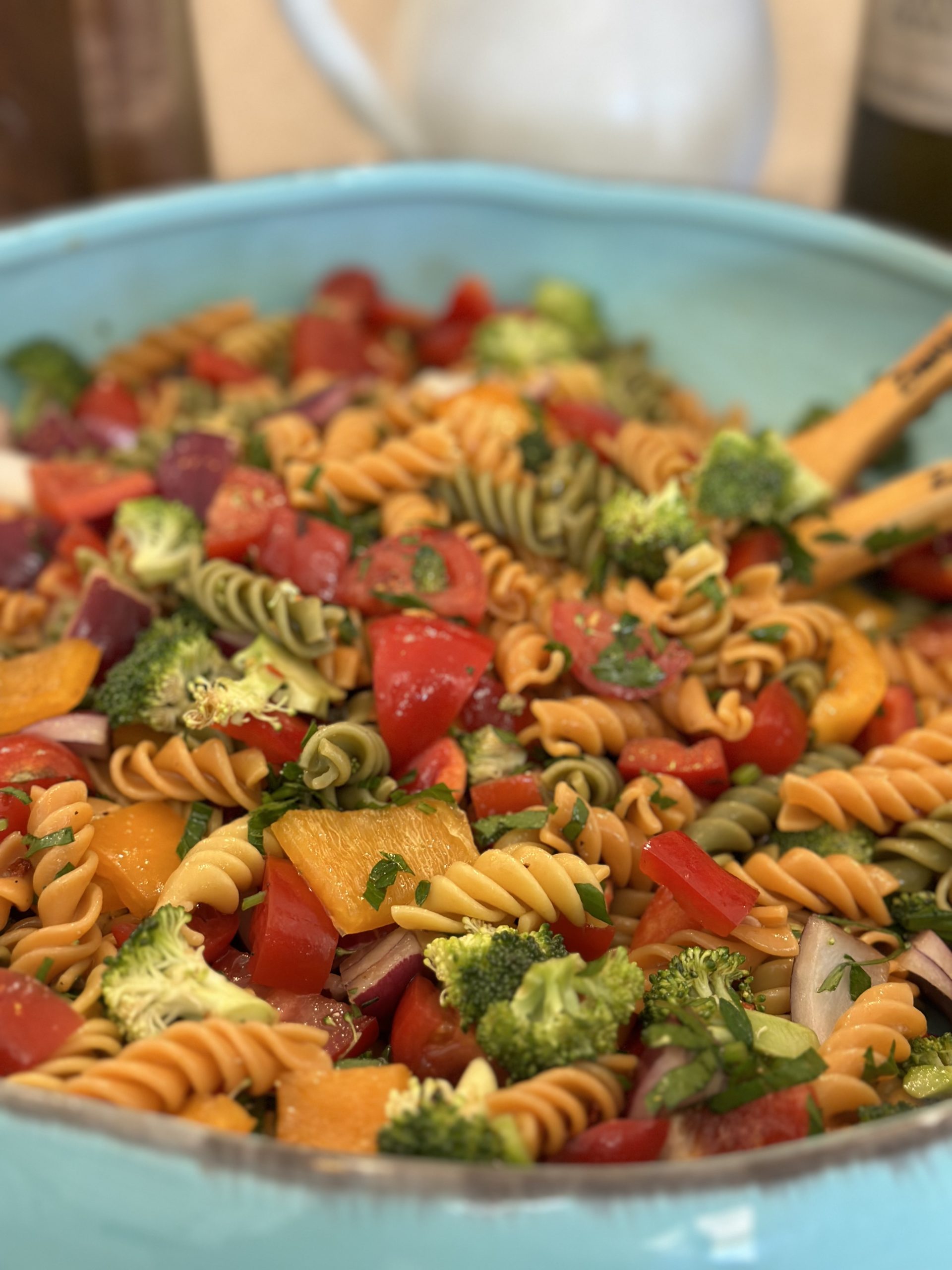 Vegan Rainbow Pasta Salad My Spice Pantry