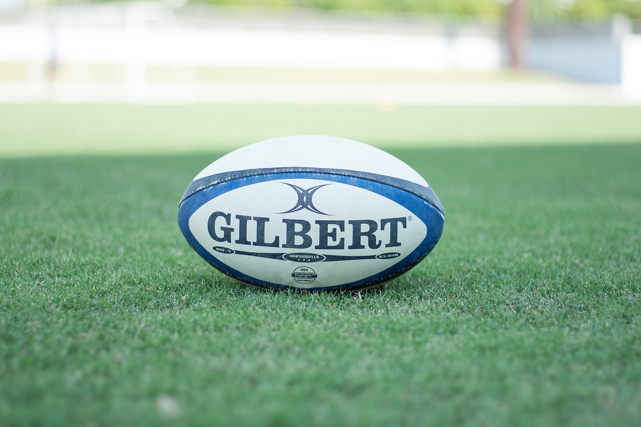 A rugby ball