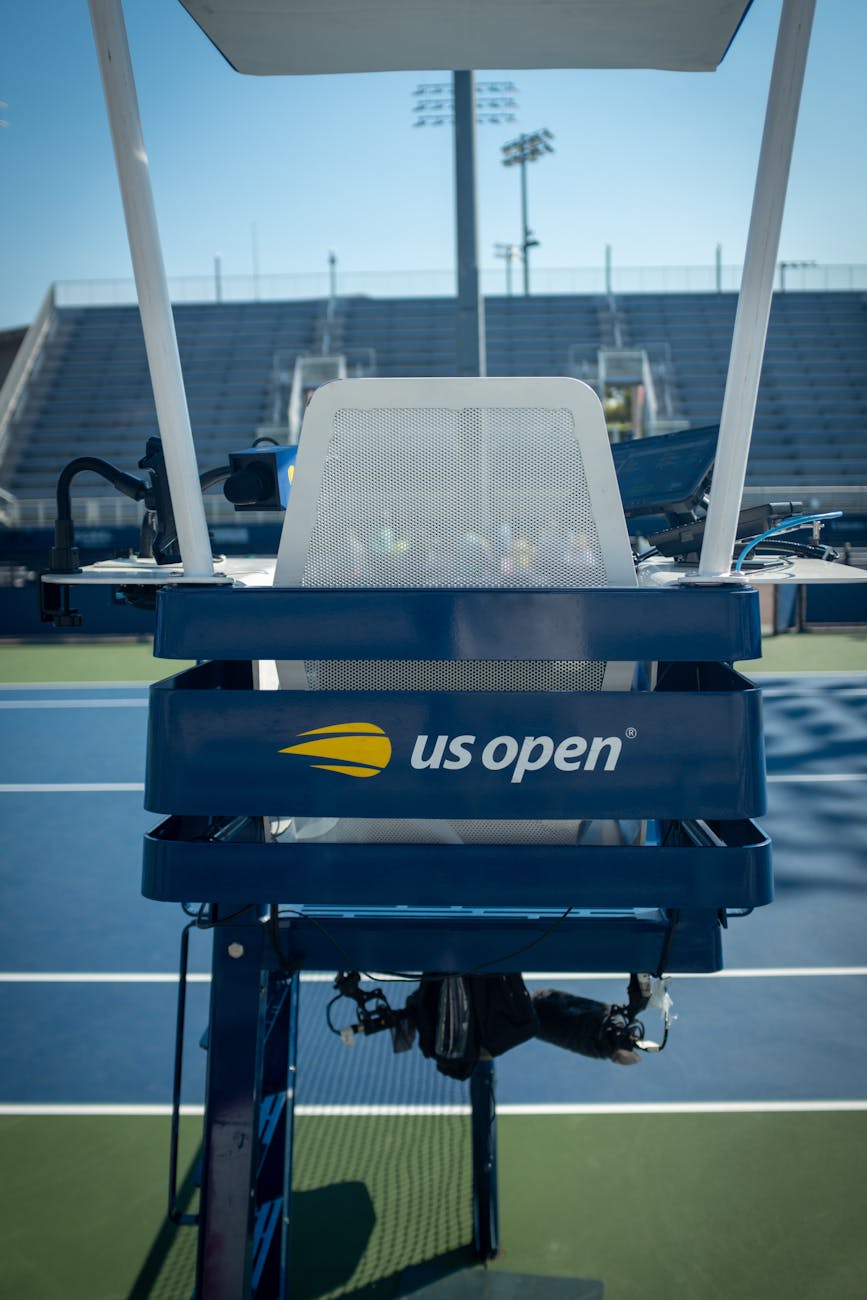 us open tennis umpire chair at court
