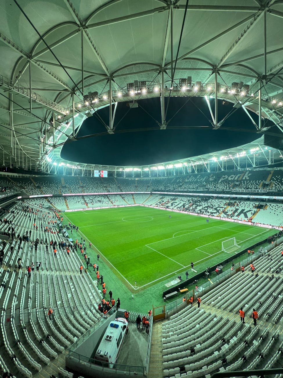vibrant night at vodafone park stadium in istanbul