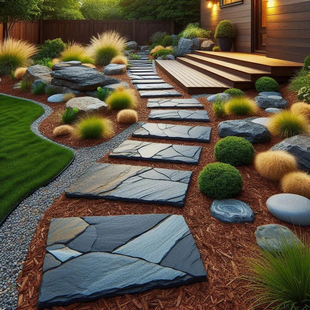 Mulch and Rock Landscaping Ideas