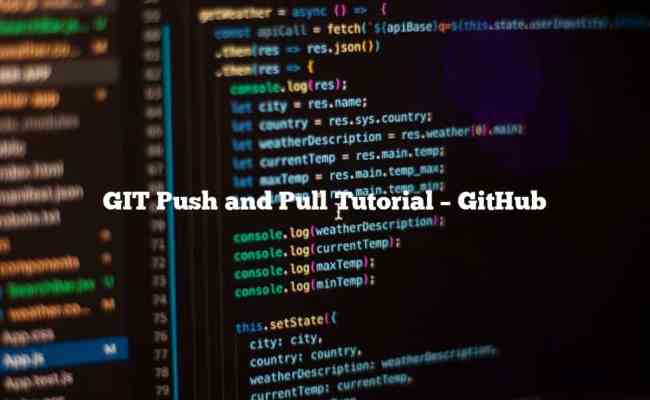 GIT Push And Pull Tutorial - GitHub - MySQLgame