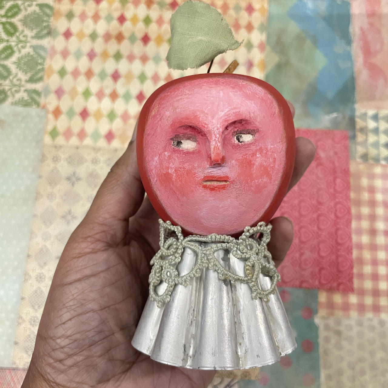 Miss Appleton, wood carving assemblage