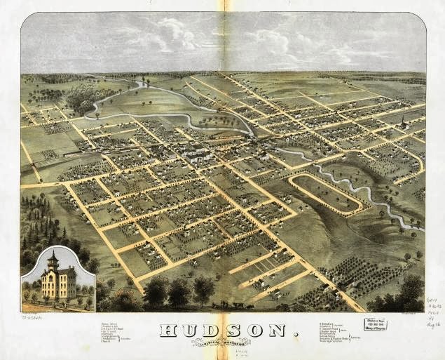 HudsonMichiganOldMap