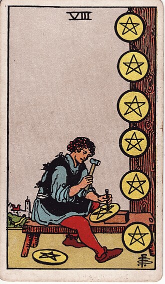 Eight of Pentacles Meaning