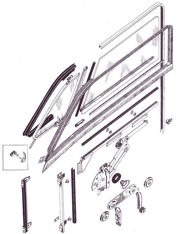 Studebaker Vent Window Assemblies & Related - Stephen Allen's LLC
