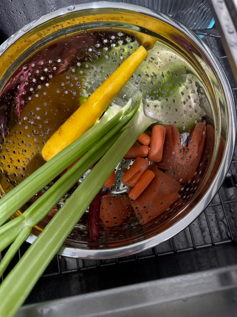 gathered vegetable for homemade vegetable soup