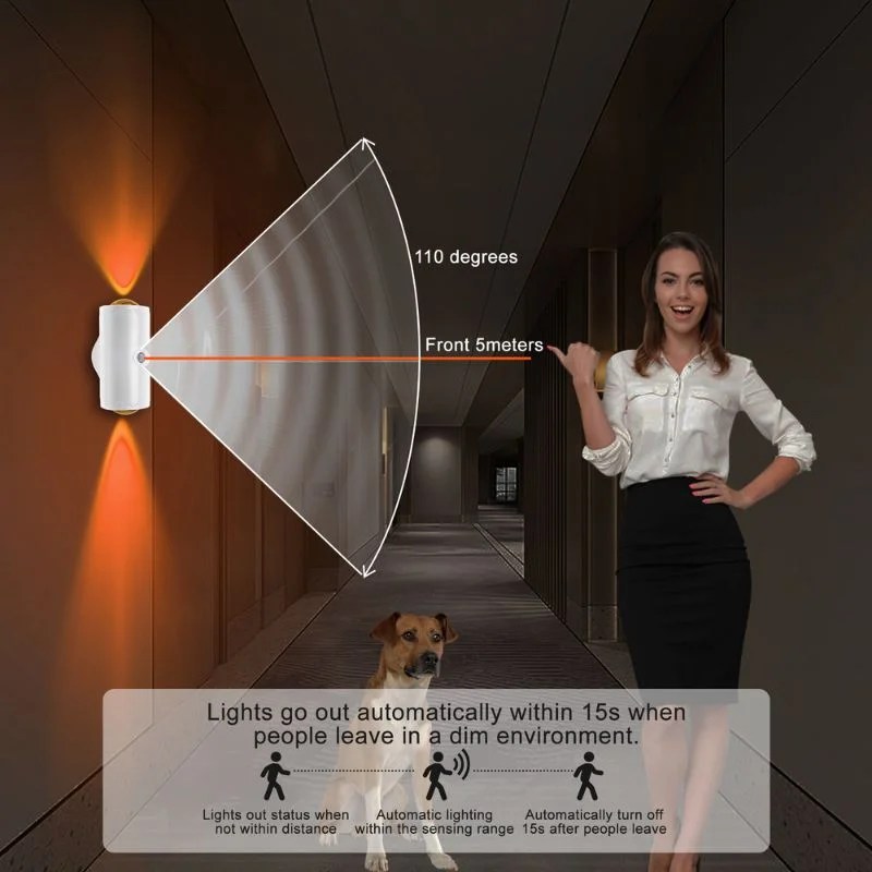 LED Night Light with Motion Sensor | Rechargeable Wireless Wall Lamp | Dimmable Smart Night Light | Magnetic Indoor & Outdoor Wall Light