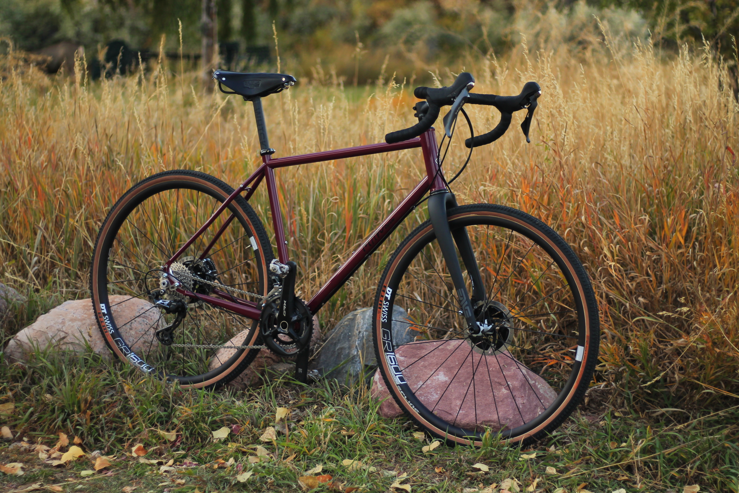 Gravel bike, 57cm, Iris Burgundy - MG 4543