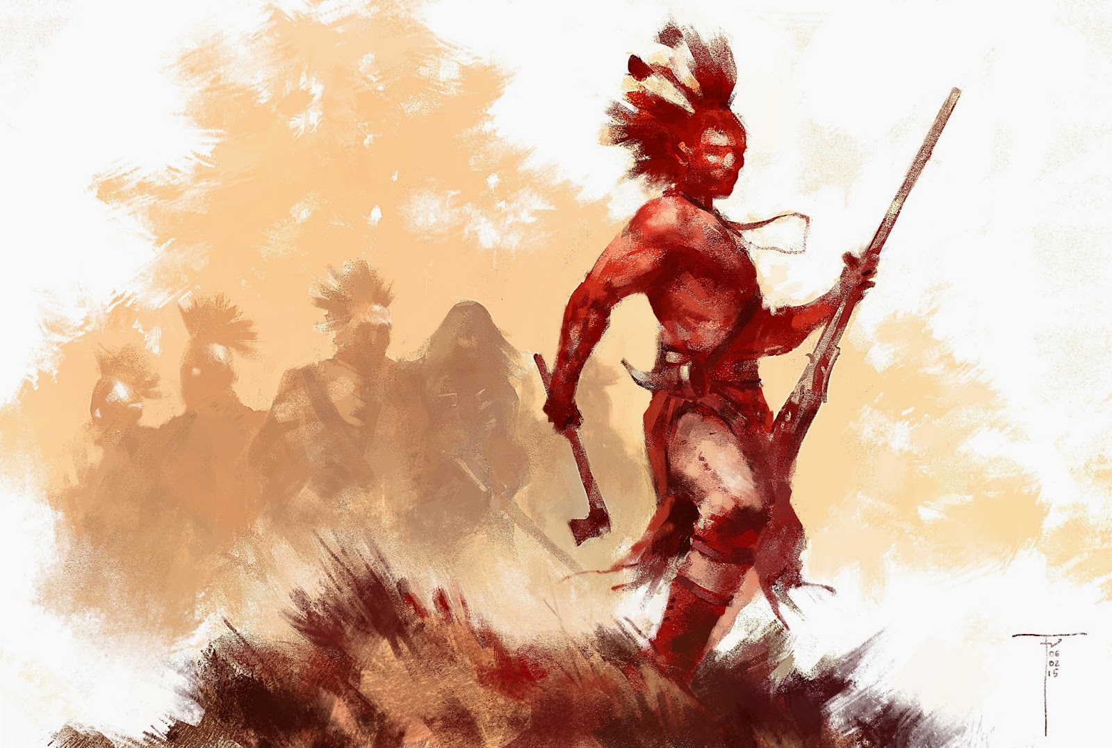 Iroquois and Wendingo by Frank Victoria