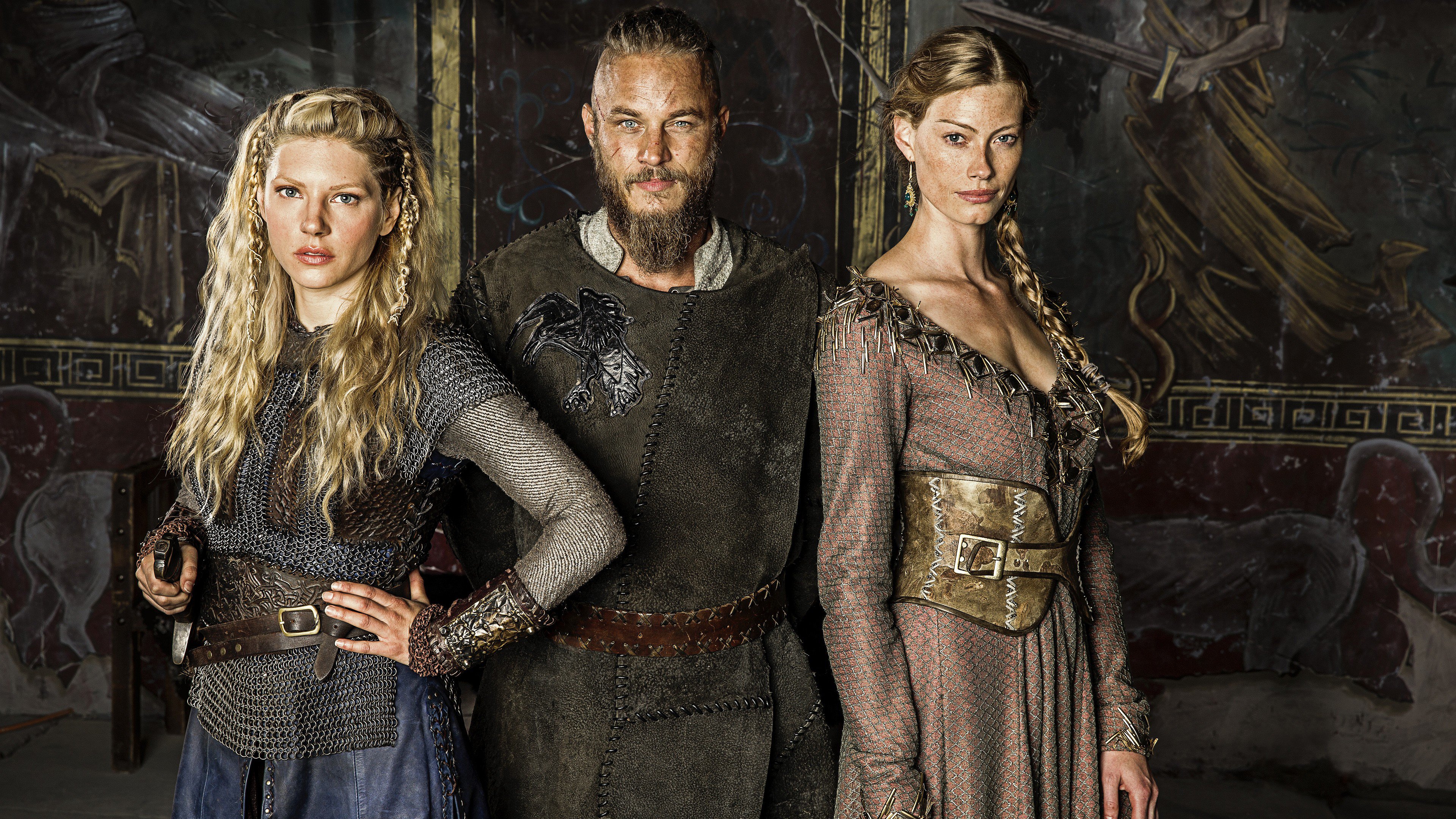 photo Vikings Ragnar And His Wife ragnar lothbrok the fearless viking