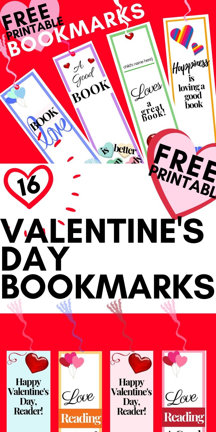 16 free printable valentines bookmarks perfect for beginning readers!