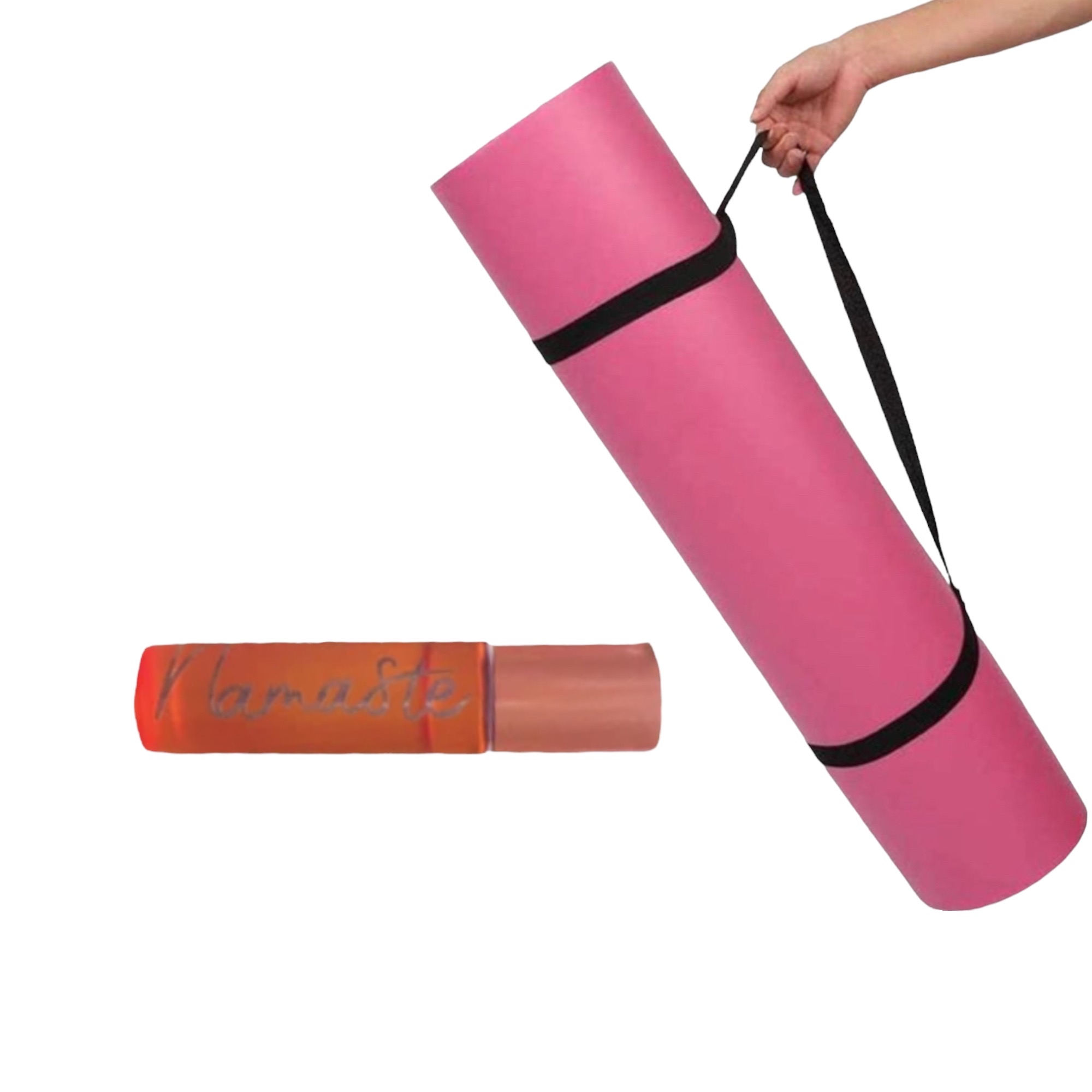 Yoga Mat with namaste Rollerball