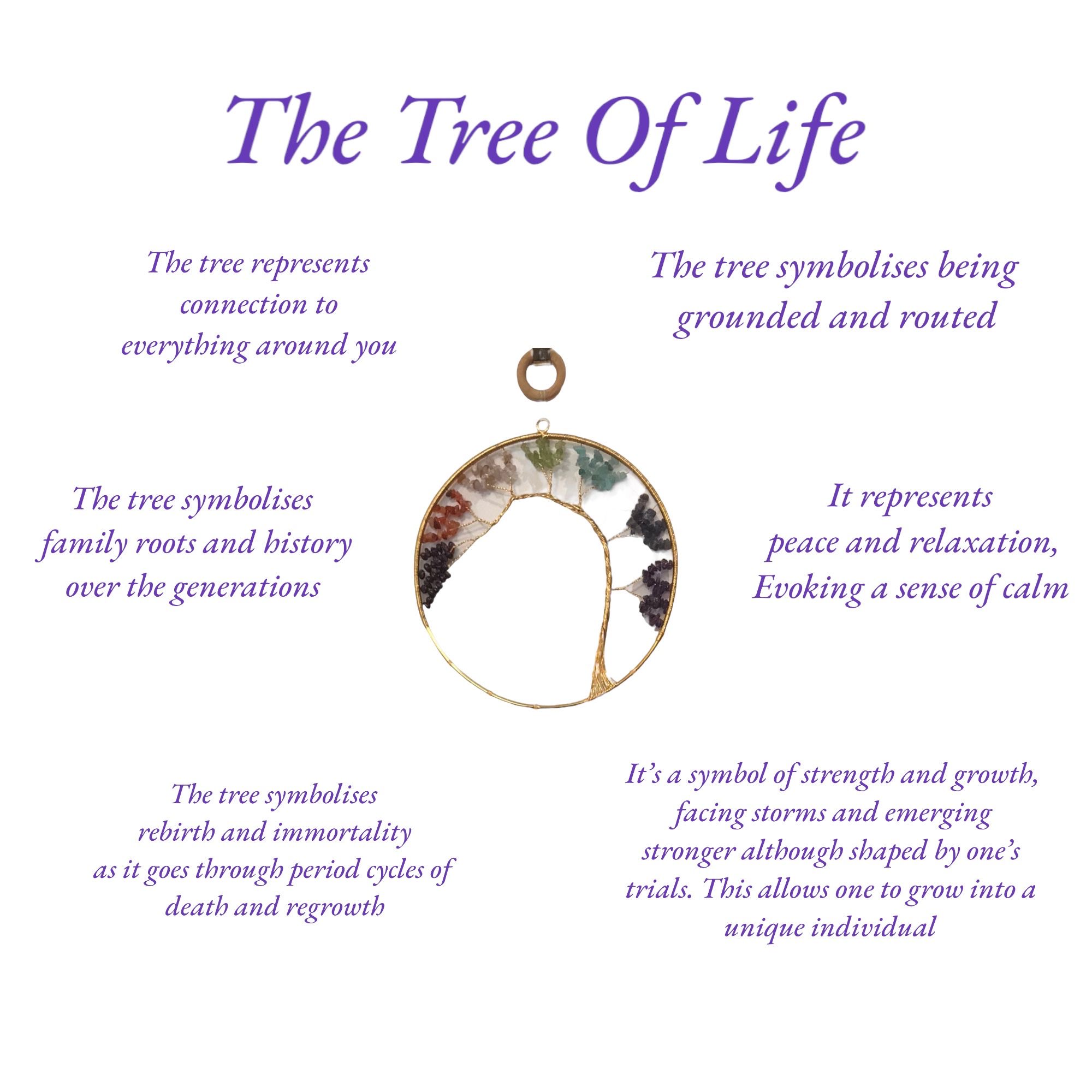 Chakra Tree of Life Wind Chime - Image 5