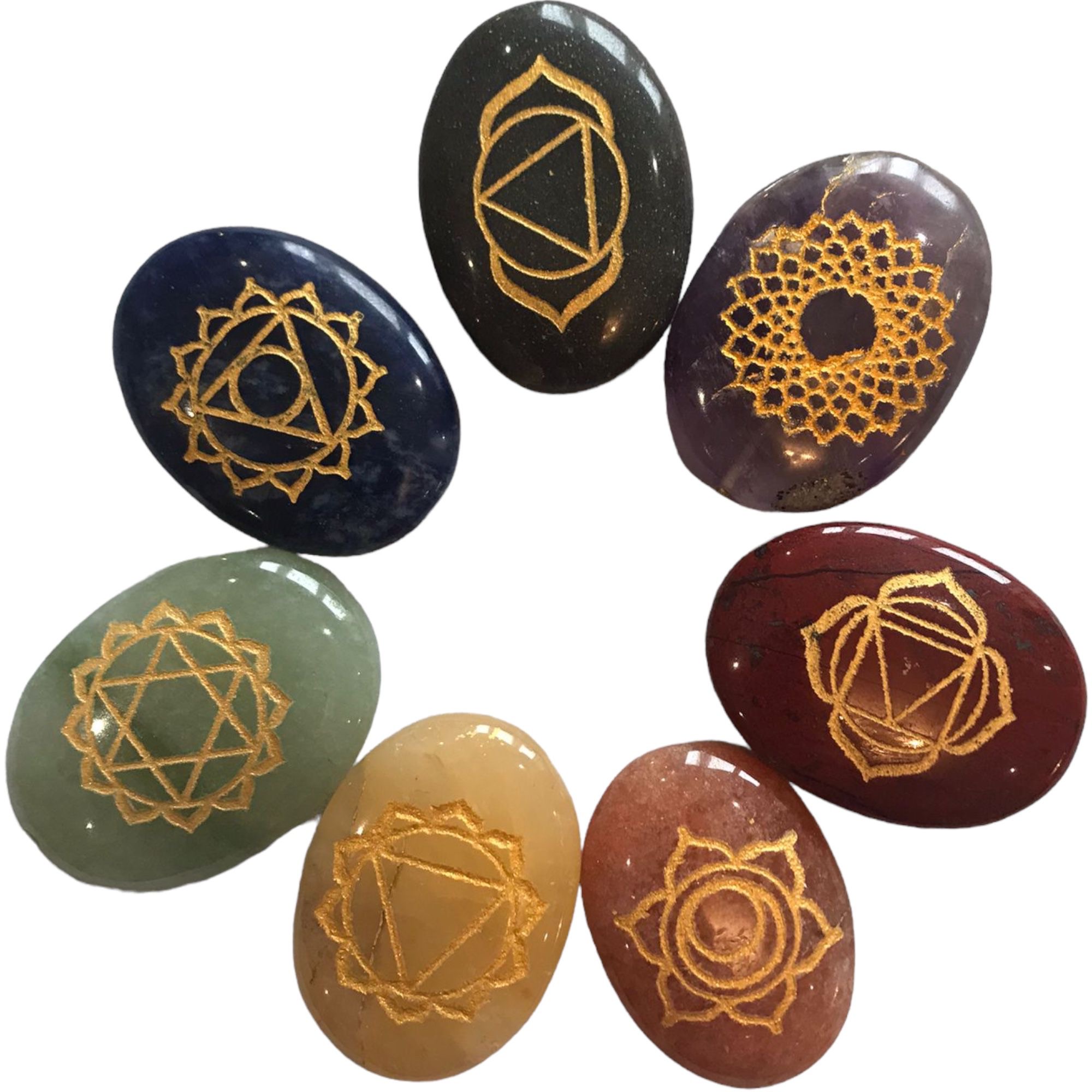 Oval Healing Chakra Stones