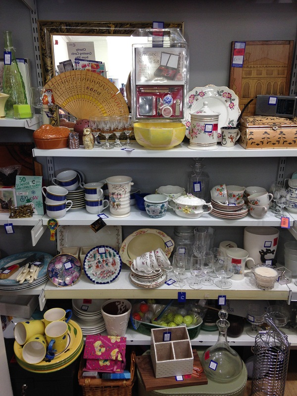 Charity shopping Portobello