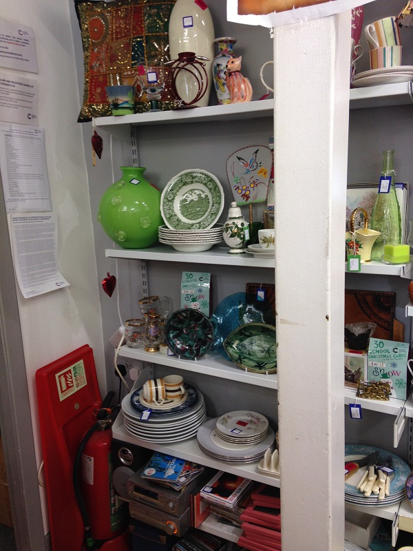 Charity shopping Portobello