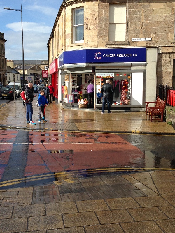 Charity shopping Portobello