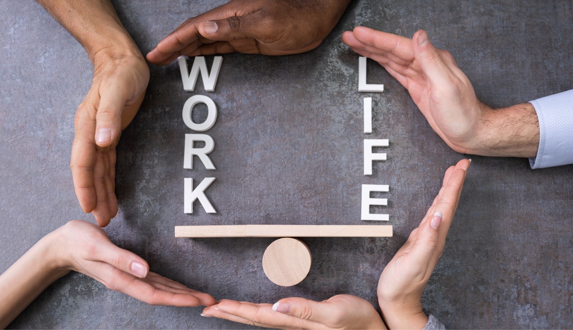People Protecting Balance Between Life And Work