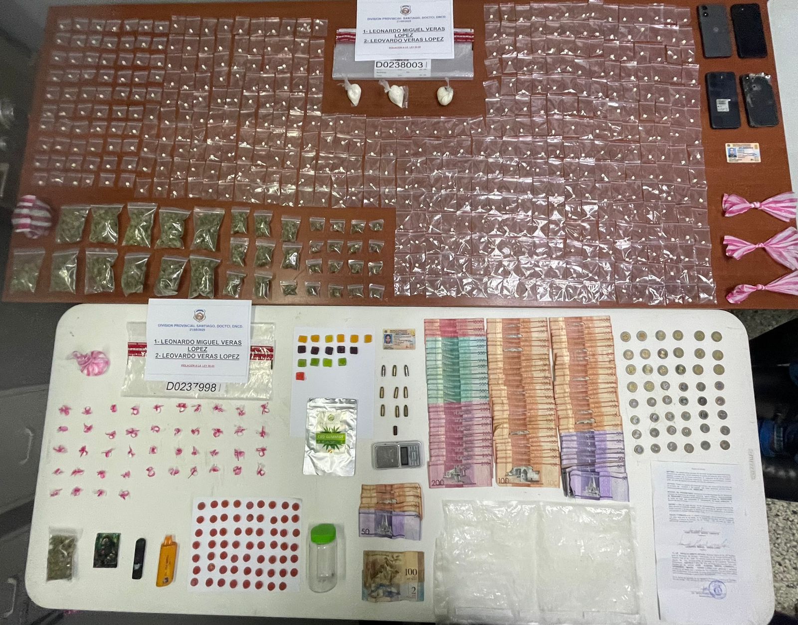 Allanan puntos de microtráfico en Santiago y Sosúa: 15 detenidos y drogas incautadas