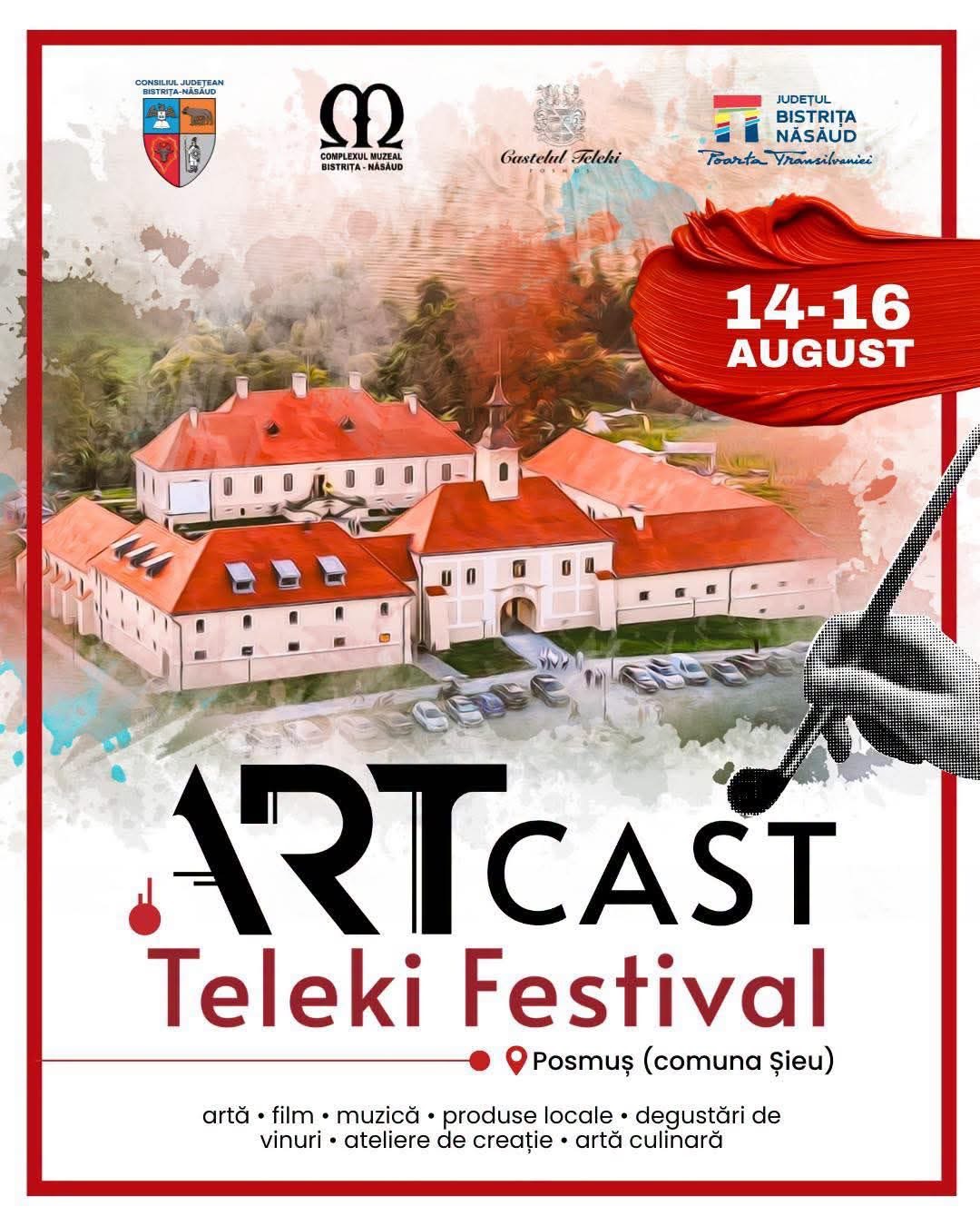 ARTCast revine la Castelul Teleki din Posmuș. Trei zile dedicate artei, muzicii și patrimoniului