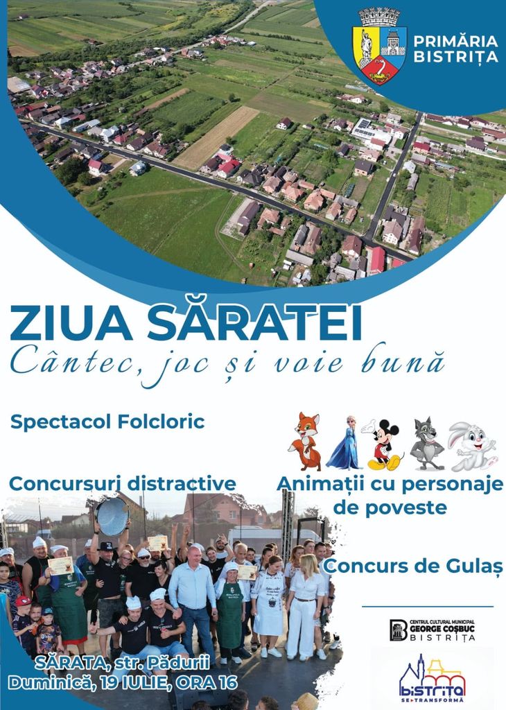Ziua Săratei, sărbătorită duminică. Spectacol folcloric, concursuri și gulaș