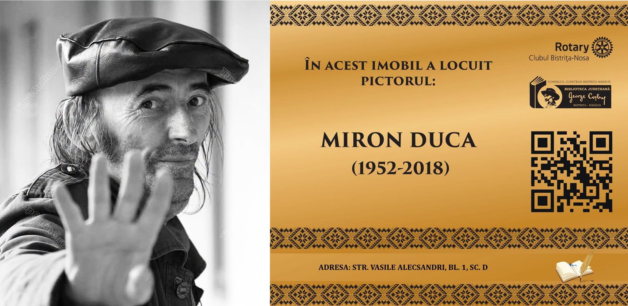 Nouă scriitori și artiști, omagiați la Bistrița prin plăci memoriale. „Serile de la Casa Colecțiilor” ajung la ediția a III-a