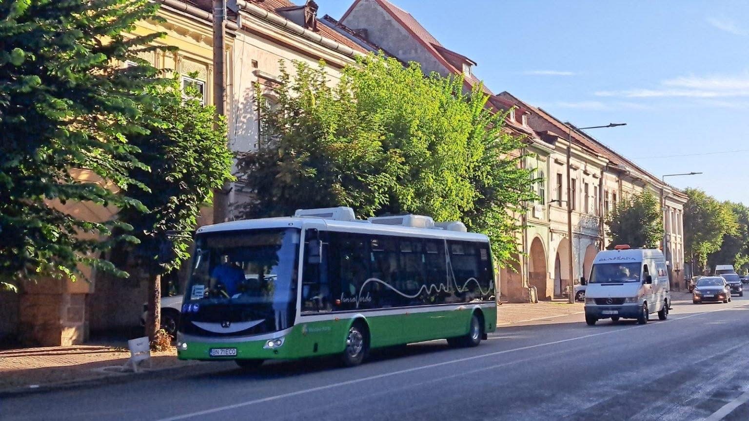 Autobuze electrice între Bistrița și Livezile. Linia 2A va fi prelungită, cu cinci curse pe zi