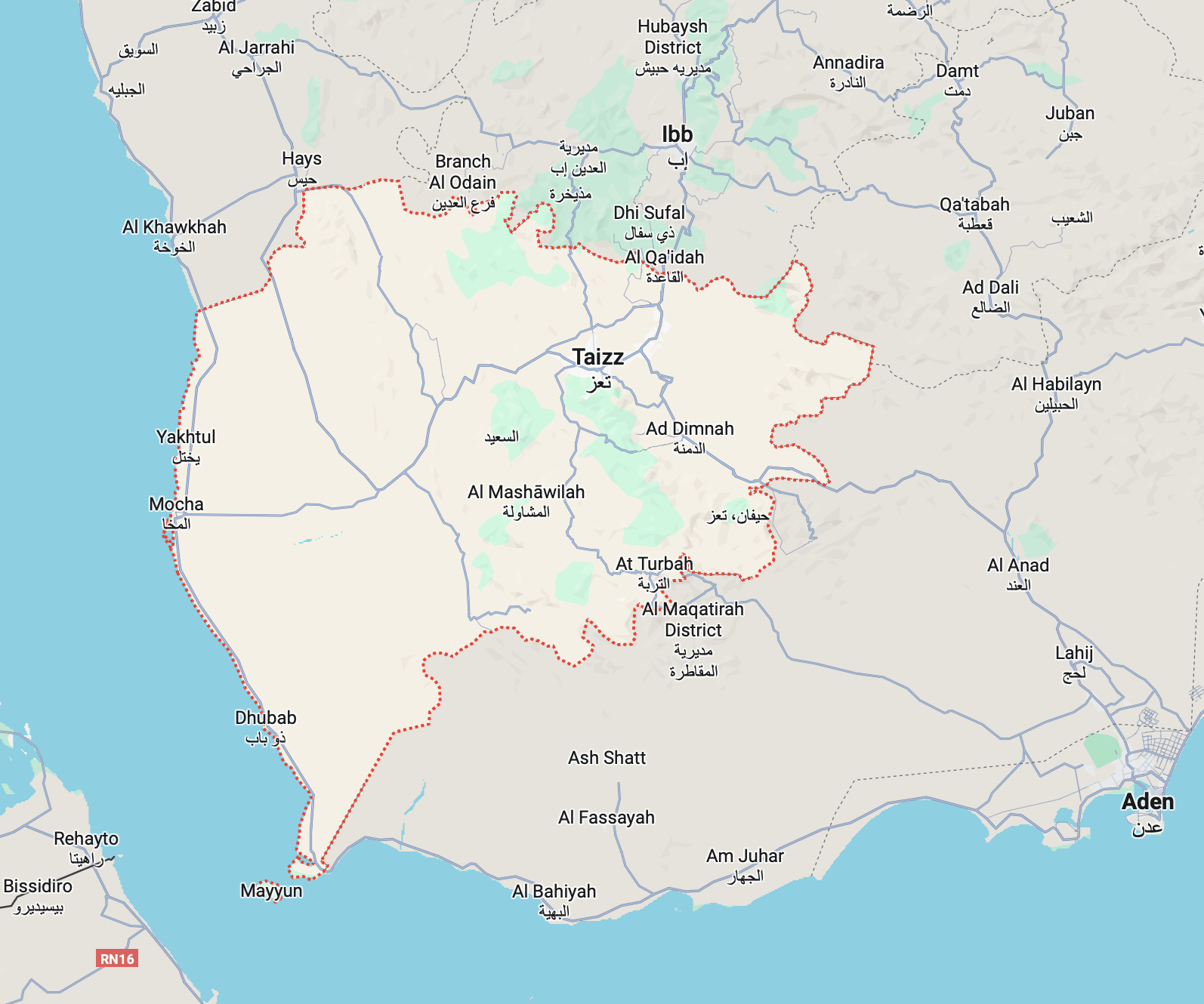 YEMEN NEXUS APPROACH N4D TAIZZ MAP 
