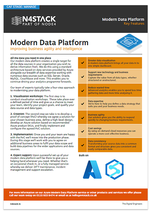 Consolidated Modern Data Platform N4stack - Incredible Geometric Design - Retina