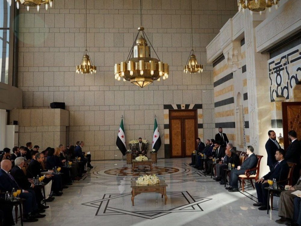 الرئيس السوري يستقبل وفد مجلس الأمن الدولي في قصر الشعب
