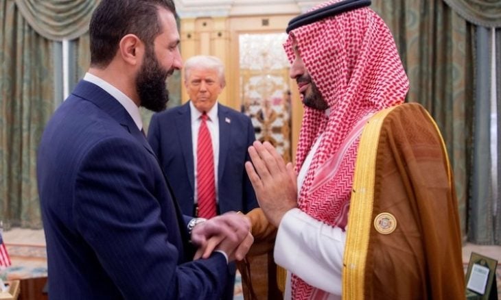 محمد بن سلمان ، أحمد الشرع ، دونالد ترامب