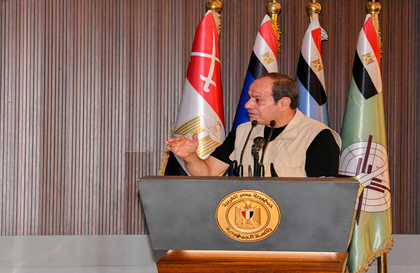 الرئيس المصري: نعمل لـ وقف الحرب في غزة